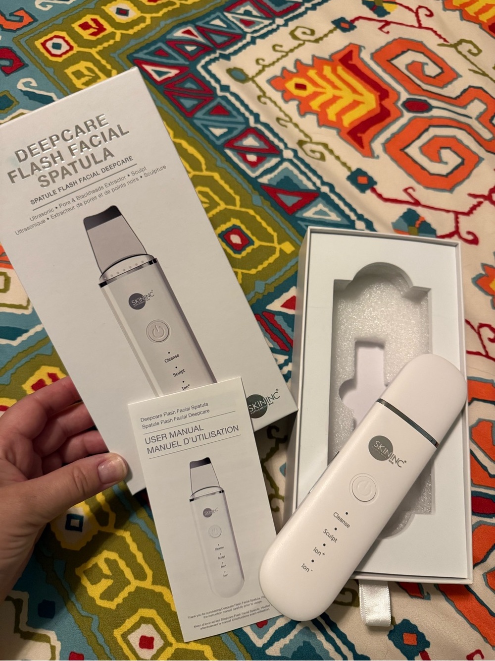 NIB Skin Inc DeepCare Flash Facial Spatula —missing cord